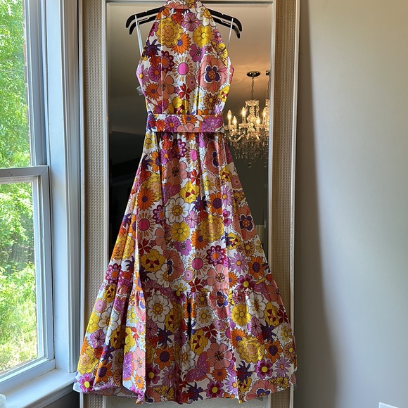 BORGO DE NOR Good Vibes Pink Biba Cotton Dress - Picture 15 of 16